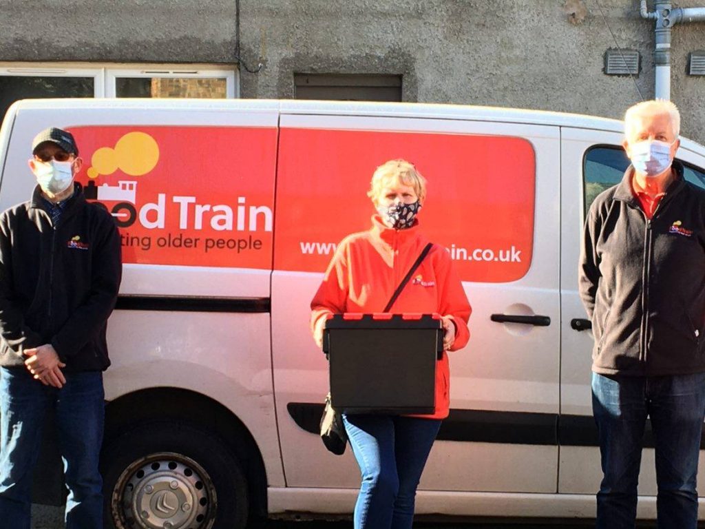 Rob Oliver delivering for Scottish Borders Food Train